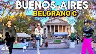 【4K】ASI son sus TARDES - BARRIO BELGRANO C, Buenos Aires | SUNSET WALK