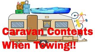 Caravan Contents When Towing