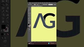 AG Letter Logo Design in Adobe Illustrator | Logo Design Ideas  #shortsfeed #logodesign