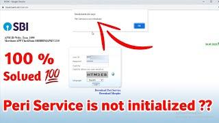Peri Service is not initialized Problem Solve Kaise Kare || sbi csp Peri Service Problem Setting