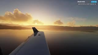 Microsoft Flight Simulator - Flying in Struga/Ohrid Lake