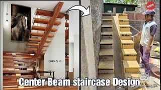 Center Beam staircase Design | Duplex house staircase Design | Excellent work