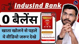 IndusInd Bank Zero Balance Account - Full Review