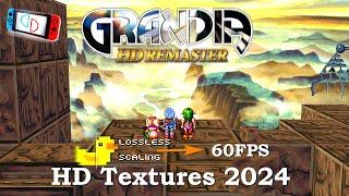 Grandia HD Remaster HD Textures 2024  LS Frame Gen 60FPS | Yuzu  l Switch  PC Gameplay