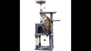 PAWZ Road Cat Tree 57” Cat Tower Complex Kitten Activity Center