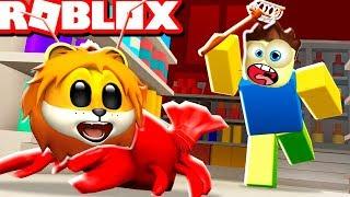 СИМУЛЯТОР в ROBLOX Квадратной мыши веселые приключения мульт героя от SPTV PET ESCAPE в роблокс