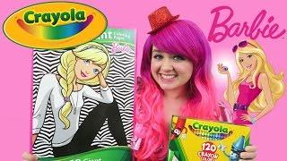 Barbie GIANT Coloring Page Crayola Coloring Book | COLORING WITH KiMMi THE CLOWN