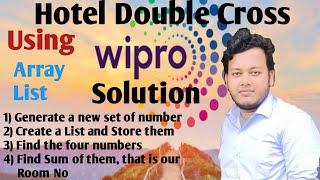 Wipro Coding Questions || Hotel Double Cross Problem || Optimistic Solution