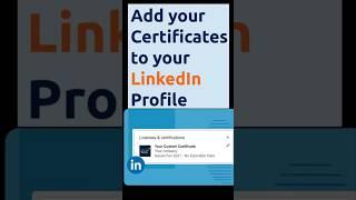 How to Add Learning Certificates on linkedin  | Add #linkedin  #learning  #certificate s