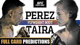 UFC Vegas 93 Perez vs. Taira Full Card Predictions