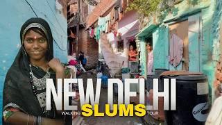 World's Largest Slums - NEW DELHI INDIA  Walking Tour