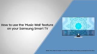 How to use the Music Wall feature on your Samsung Smart TV