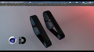 Cinema 4D tutorial: Modeling & Animation  tank tracks (basic)