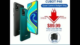 Король бюджетных смартфонов! CUBOT P40. 4/128 с NFC за 90$.