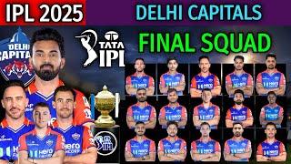 Delhi Capitals Full and Final Squad for IPL 2025 | DC Team Squad | Delhi Team Full Squad 2025