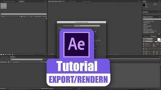 After Effects Tutorial - Exportieren / Rendern #18 [ Deutsch/German ]