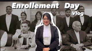 MY ENROLLMENT DAY vlog | Delhi bar council | day in life of law students ‍️‍️