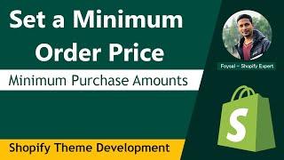 How to Set A Minimum Order Price  Minimum Order Value  Shopify Tutorial