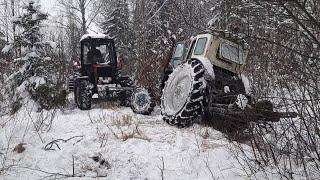 Brush Mowing with Tractor T-40 AM