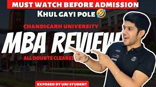 Student Exposes The Truth Of Chandigarh University's MBA Program || Companies N Placement Exposed 