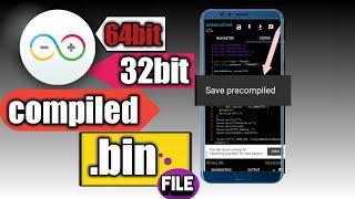 How to create a binary file in Arduinodroid on Android