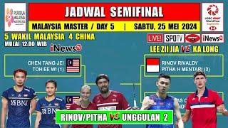 Jadwal Semifinal Malaysia Master 2024 Hari Ini Live INEWS TV ~ RIPHIT vs DENMARK ~ AXELSEN vs CHINA