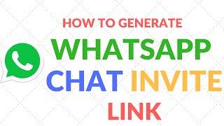 How to Generate WhatsApp Chat Invite Link - Tutorial