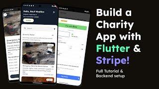 FLUTTER & STRIPE Charity App FULL TUTORIAL & Backend Setup | Clean Architecture, Bloc, Dio, Firebase