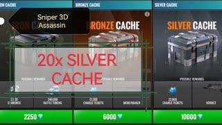 Bought 20x SILVER CACHE in Sniper 3D Assassin; 200k diamonds spent; Is it worth it?