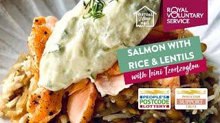 Salmon, rice and lentils with Irini Tzortzoglou | Eat Well Week 2021