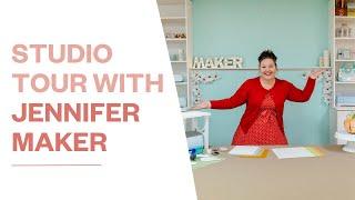 A Behind-The-Scenes Tour of Jennifer Maker's Craft Studio!