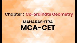 Co ordinate Geometry MCA CET 2020 I NIMCET