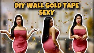 DIY WALL GOLD TAPE SEXY