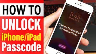 How to Unlock any iPhone/iPad without the Passcode? FIX iPhone is Disabled - Bypass iPhone Passcode