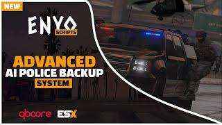 FiveM Advanced AI Police Backup System [QBCore] [ESX] [NEW]