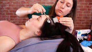 Thorough Scalp Check & Treatment for Genevieve (lo-fi white noise "unintentional" vibes) ASMR Doctor