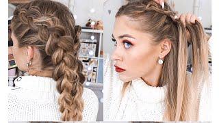 ОБЪЕМНЫЕ КОСЫ НА САМОЙ СЕБЕ ПОДРОБНЫЙ УРОК  FRENCH BRAIDS ФРАНЦУЗСКИЕ КОСЫDOS TRENZAS