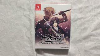 Hakuoki: Chronicles of Wind and Blossom Nintendo Switch Unboxing Video