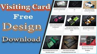 Free Visiting Card Design Download | Professional Visiting Card Templates