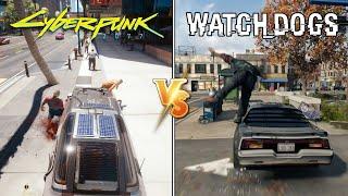 Cyberpunk 2077 Physics vs. Watch Dogs Physics