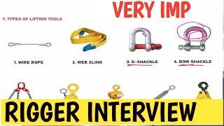 RIGGER INTERVIEW MOST IMPORTANT QUESTIONS AND ANSWER