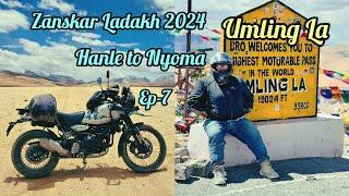 Umling La: The World Highest Motorable Pass# Hanle To Nyoma [Nurbula Top] #himalayan450