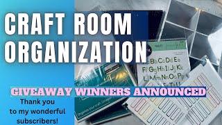 Winners Announced! Craft Room Organization