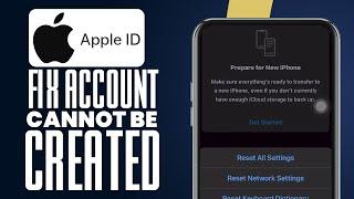 How To Fix Apple ID Your Account Cannot Be Created At This Time | Could Not Create Account 2024