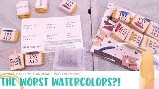 The Worst Watercolors?! CSY Art Gallery 'Handmade Watercolors' Unbox & Swatch