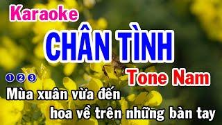 Chân Tình Karaoke Tone Nam - Nhạc Sống - Nhật Dũng KB