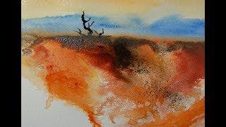 Watercolor - Painting A Semi-Abstract Landscape