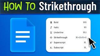 Google Docs How to Strikethrough Text [solved]