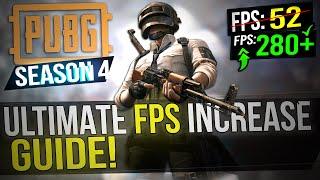  PUBG: SEASON 4 UPDATE! Dramatically increase FPS / Performance with any setup! PUBG FPS 2019