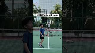 Always love tennis practice with my dad